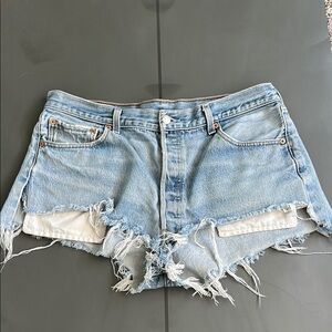 Levi’s Jeans Distressed Denim Booty Shorts